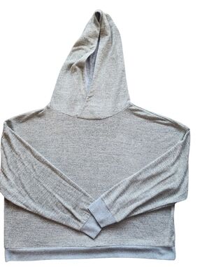 GAP Heather Gray Gold Hooded Sweatshirt